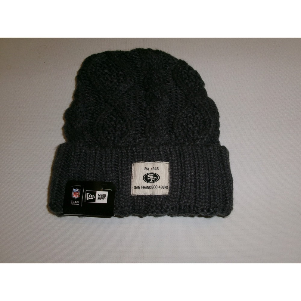 49ERS KNIT BEANIE TOBOGGAN Y2K HAT CAP VINTAGE DEADSTOCK U5
